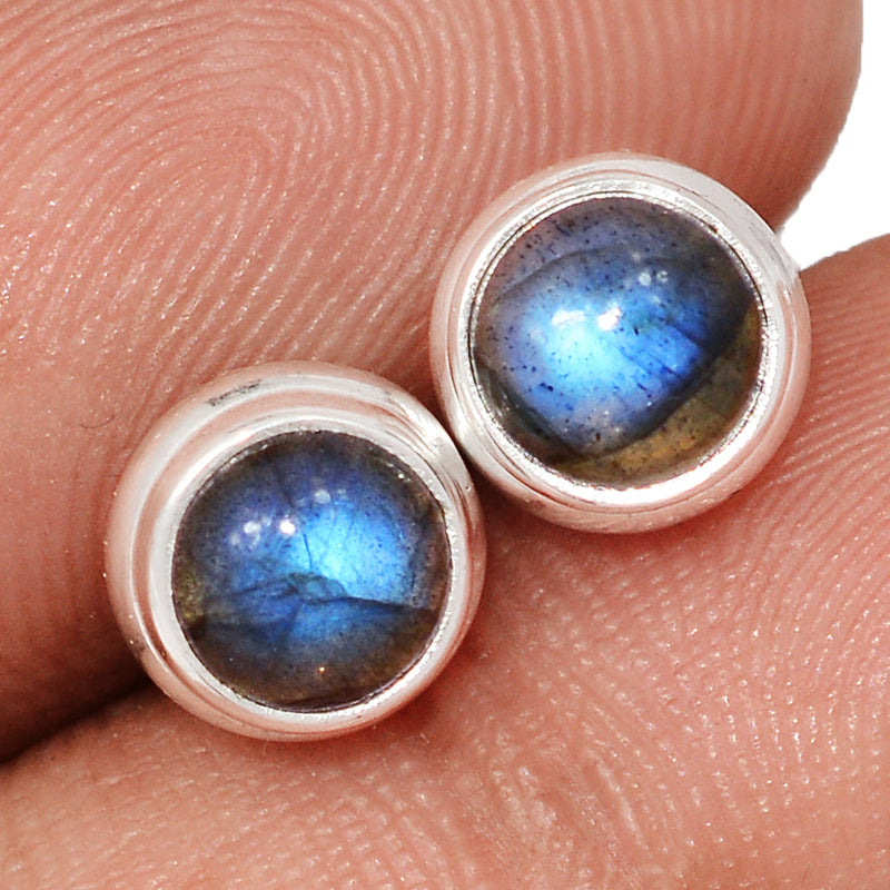 Blue Fire Labradorite Studs - BFLS1615
