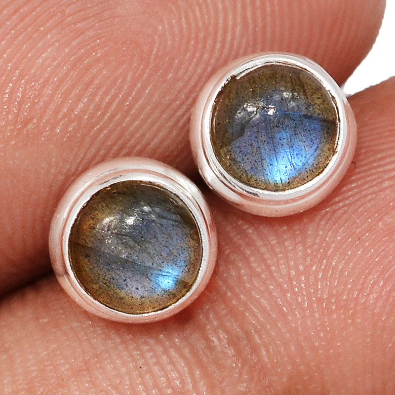 Blue Fire Labradorite Studs - BFLS1618