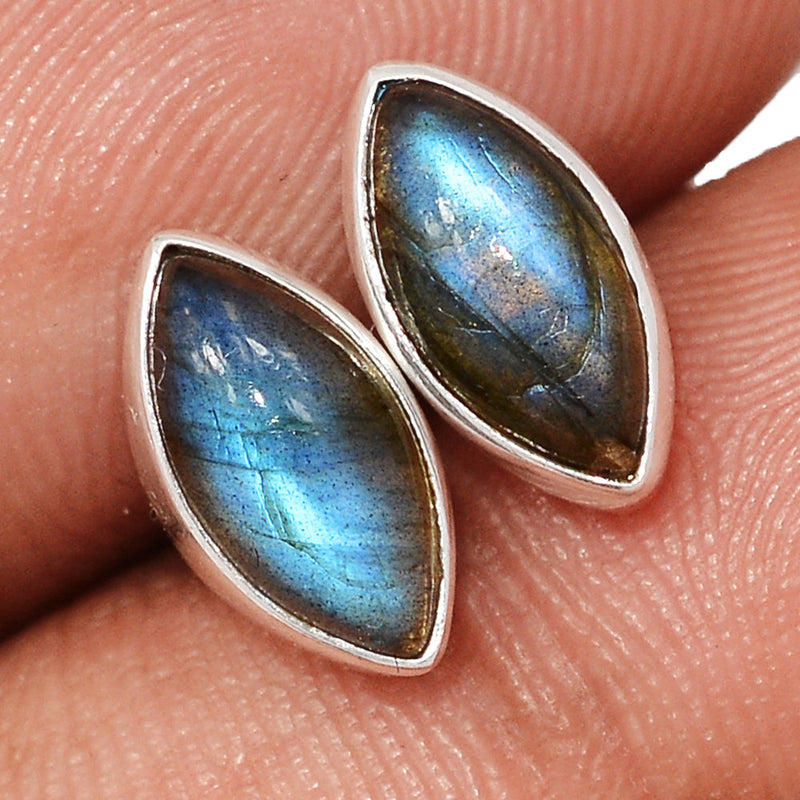 Blue Fire Labradorite Studs - BFLS1622