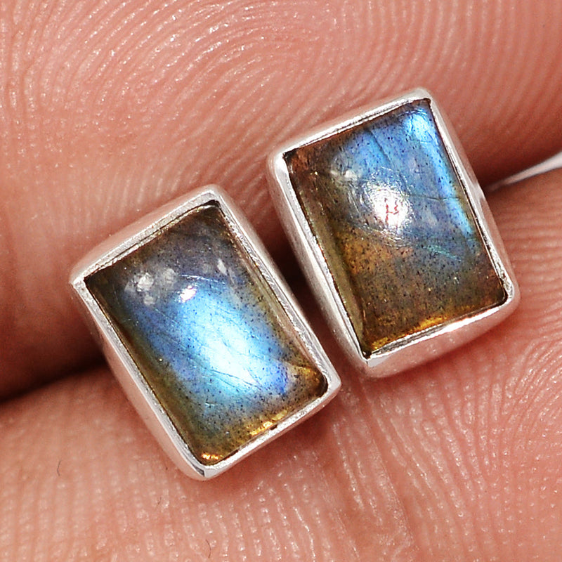 Blue Fire Labradorite Studs - BFLS1626