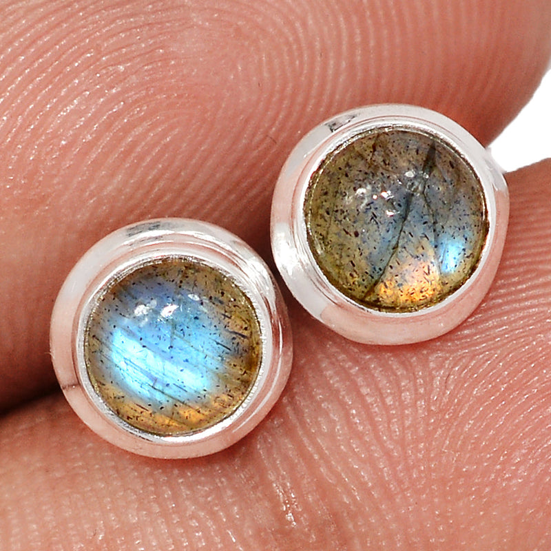 Blue Fire Labradorite Studs - BFLS1628
