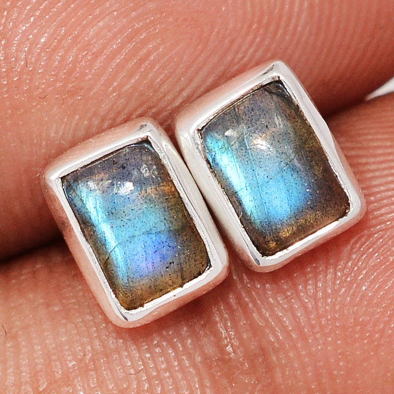 Blue Fire Labradorite Studs - BFLS1629