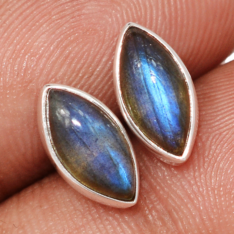 Blue Fire Labradorite Studs - BFLS1630