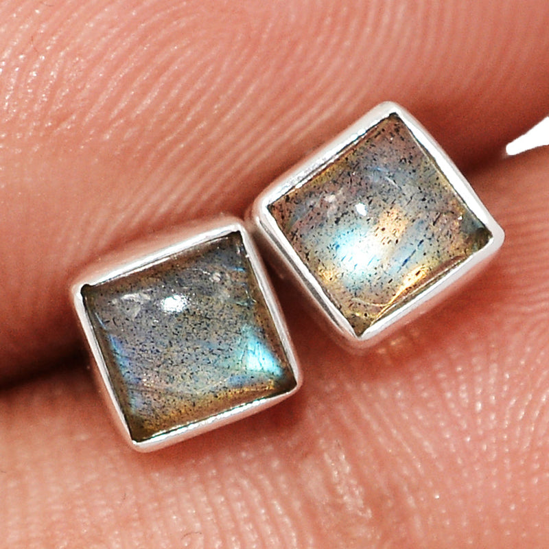 Blue Fire Labradorite Studs - BFLS1631