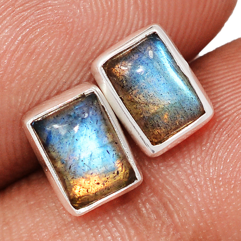 Blue Fire Labradorite Studs - BFLS1634