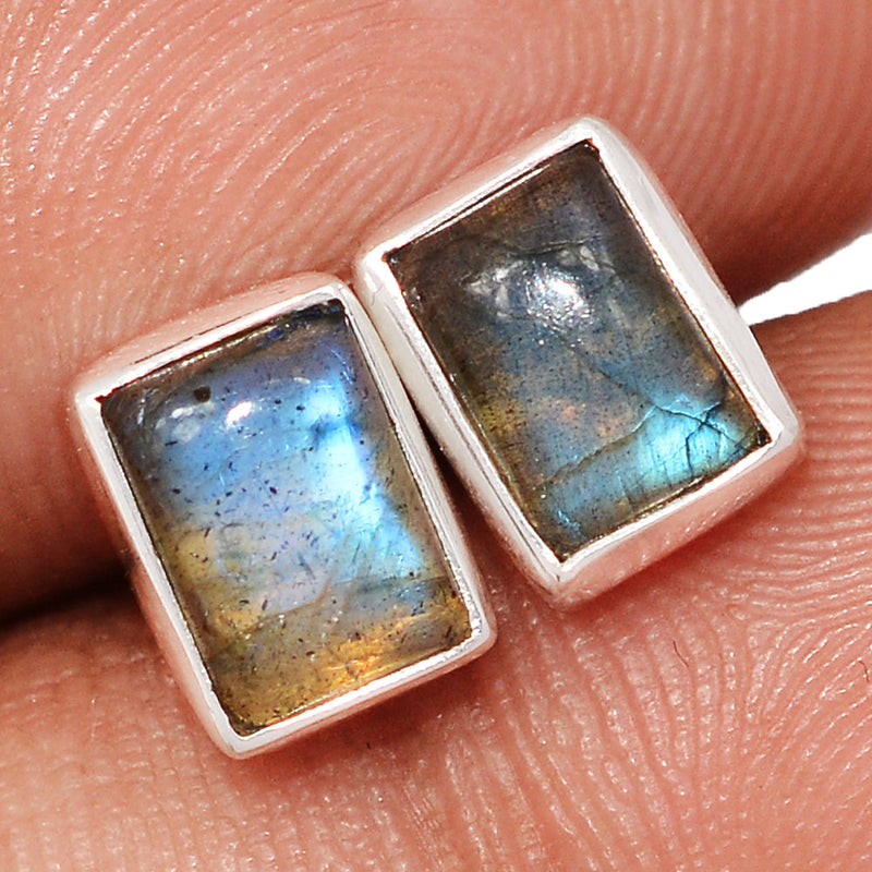 Blue Fire Labradorite Studs - BFLS1638
