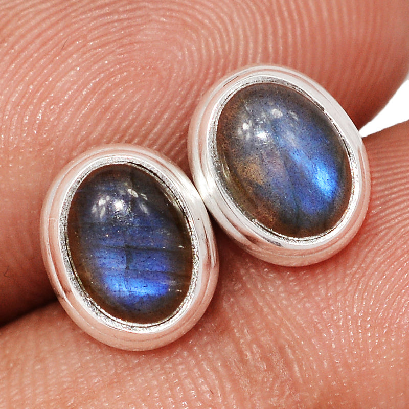 Blue Fire Labradorite Studs - BFLS1641