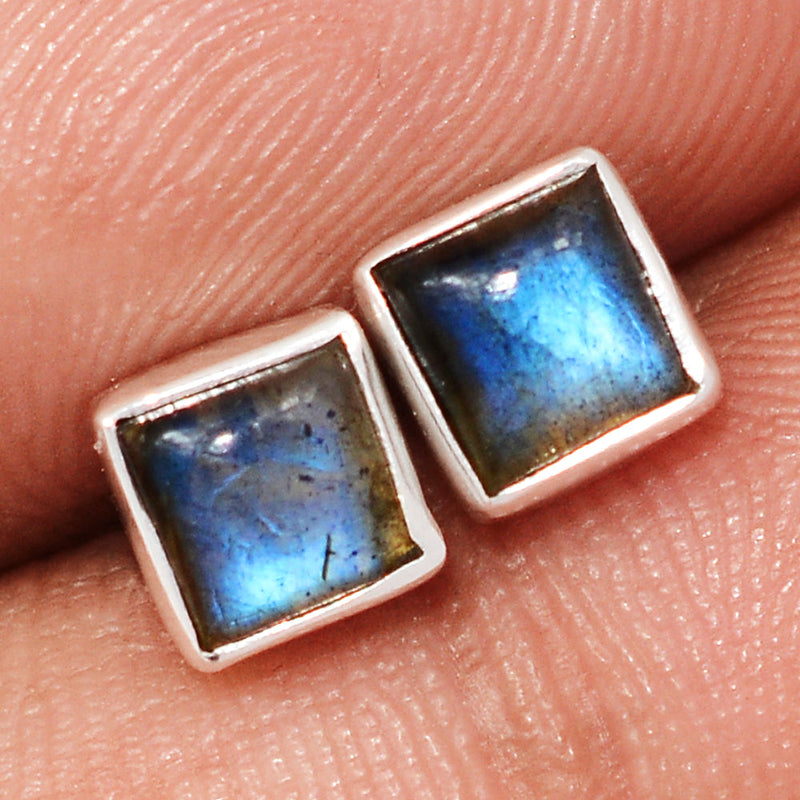 Blue Fire Labradorite Studs - BFLS1644