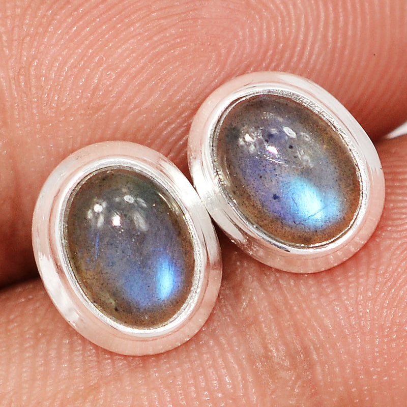 Blue Fire Labradorite Studs - BFLS1647