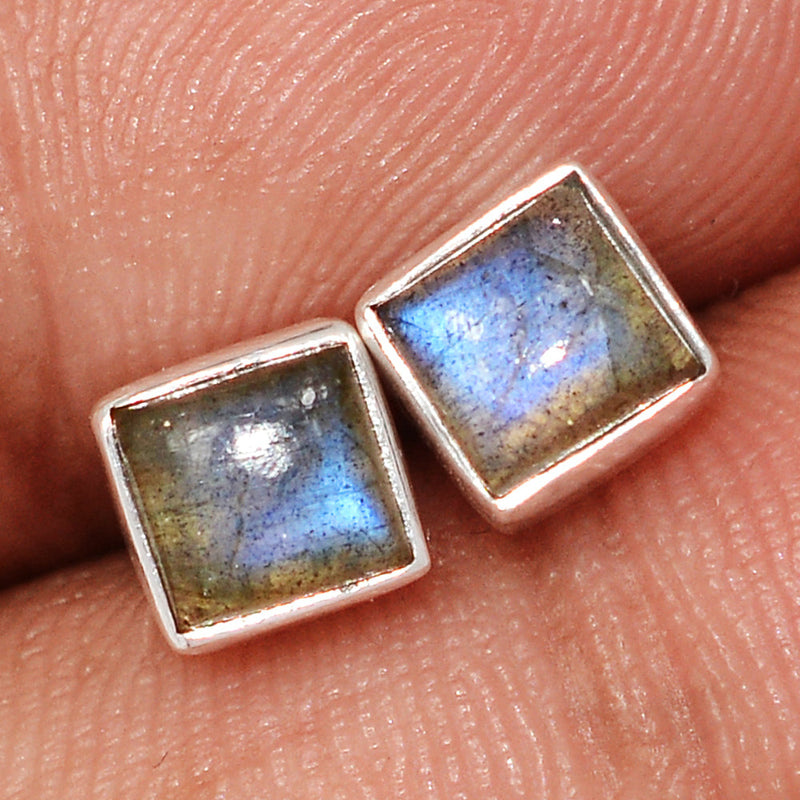 Blue Fire Labradorite Studs - BFLS1648
