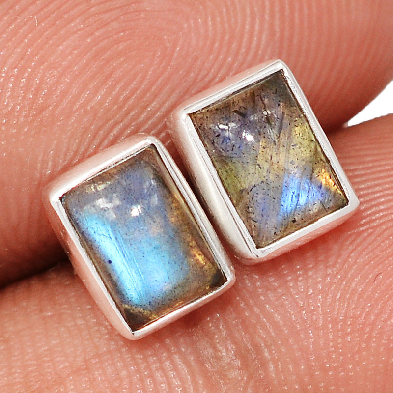 Blue Fire Labradorite Studs - BFLS1649