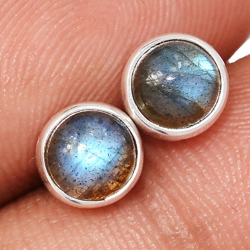 Blue Fire Labradorite Studs - BFLS1650