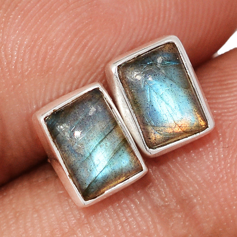 Blue Fire Labradorite Studs - BFLS1652
