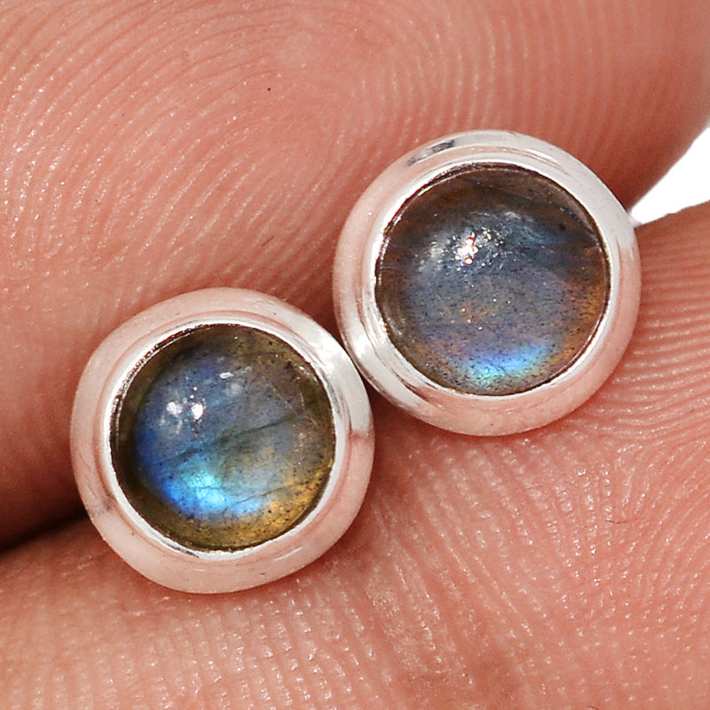 Blue Fire Labradorite Studs - BFLS1653