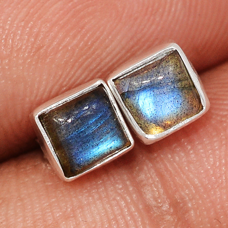 Blue Fire Labradorite Studs - BFLS1654