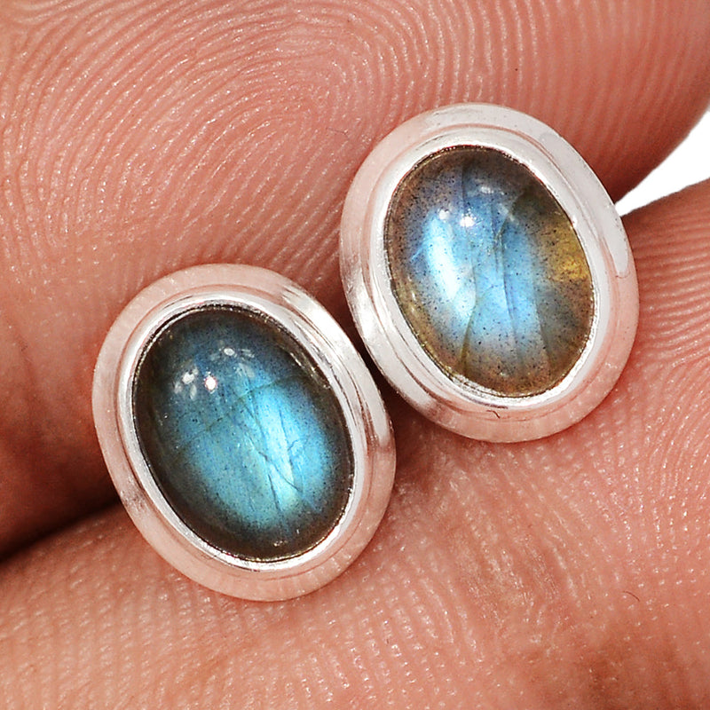 Blue Fire Labradorite Studs - BFLS1655