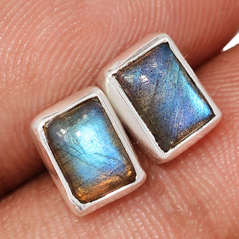 Blue Fire Labradorite Studs - BFLS1658
