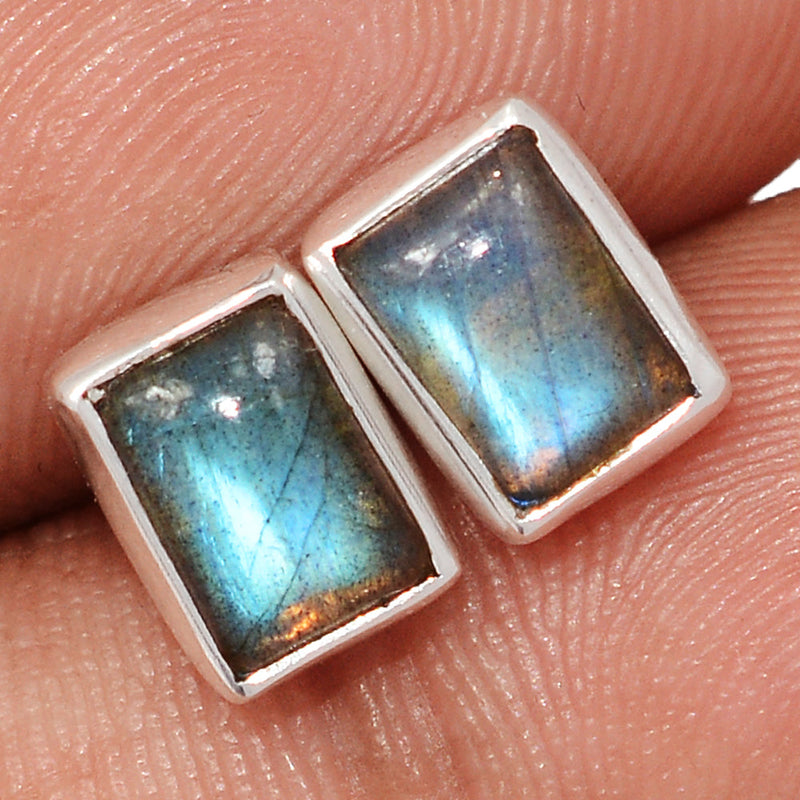 Blue Fire Labradorite Studs - BFLS1660