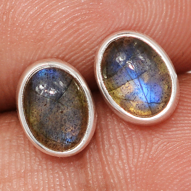 Blue Fire Labradorite Studs - BFLS1661