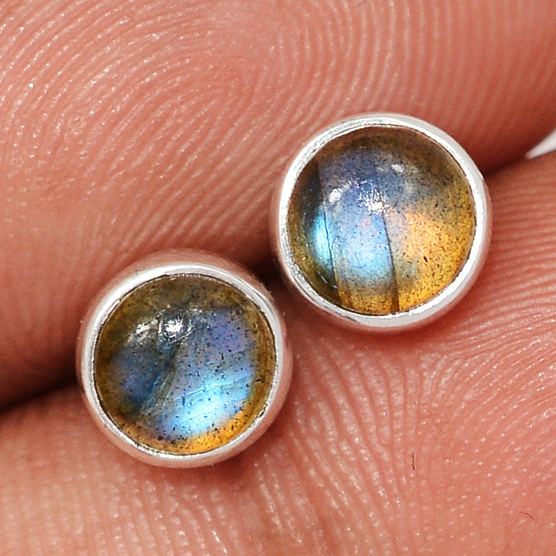 Blue Fire Labradorite Studs - BFLS1666