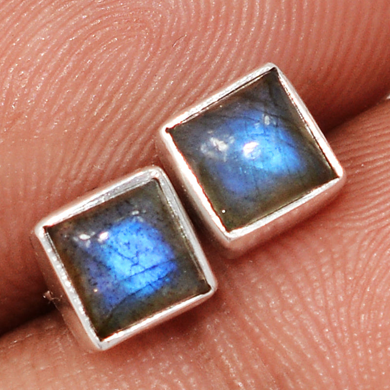 Blue Fire Labradorite Studs - BFLS1667