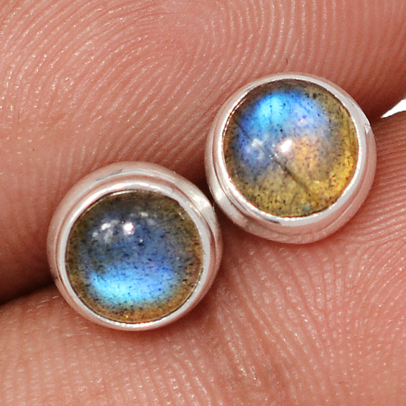 Blue Fire Labradorite Studs - BFLS1672