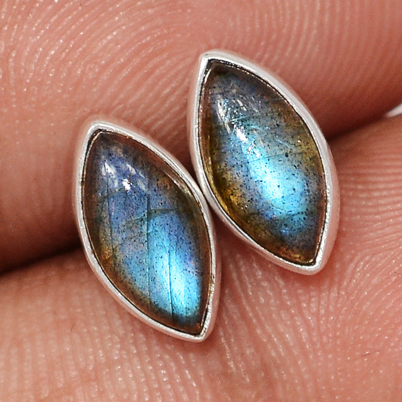 Blue Fire Labradorite Studs - BFLS1673
