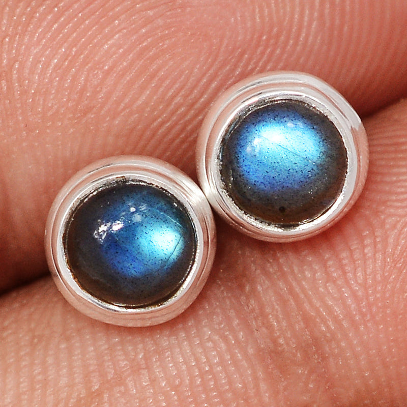 Blue Fire Labradorite Studs - BFLS1674