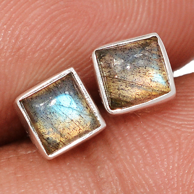 Blue Fire Labradorite Studs - BFLS1675