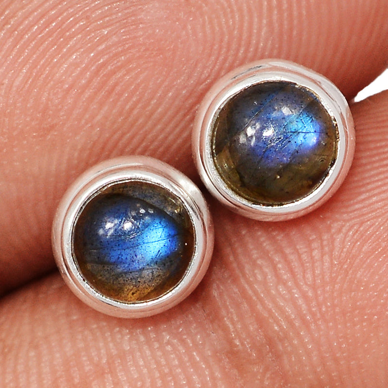 Blue Fire Labradorite Studs - BFLS1676