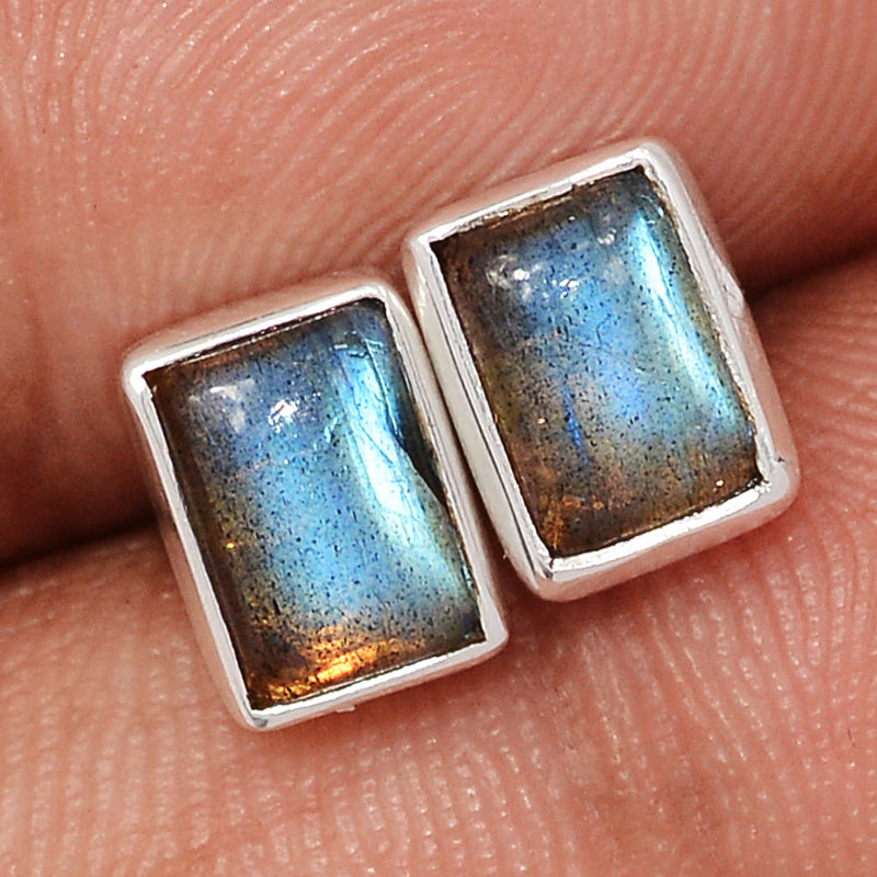 Blue Fire Labradorite Studs - BFLS1677