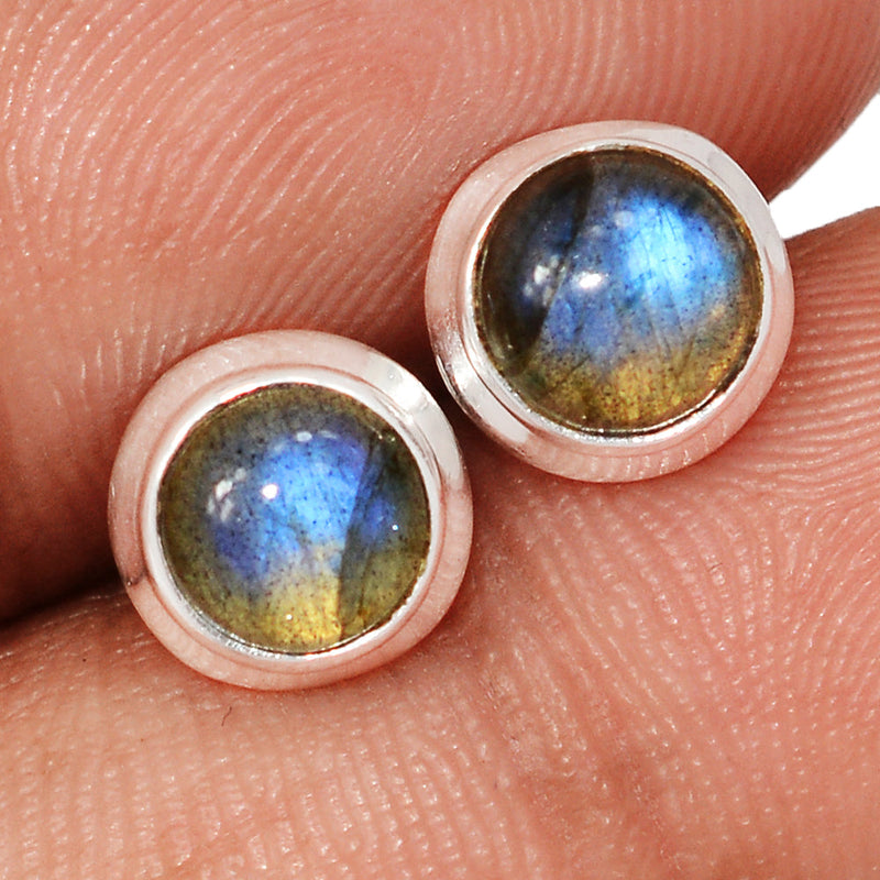 Blue Fire Labradorite Studs - BFLS1678