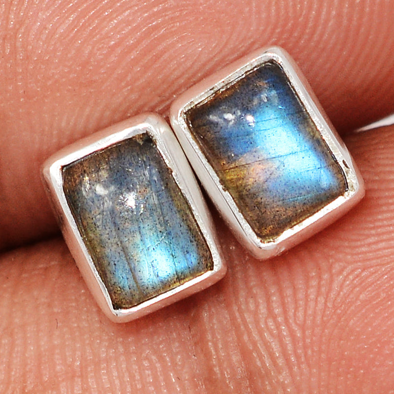 Blue Fire Labradorite Studs - BFLS1679