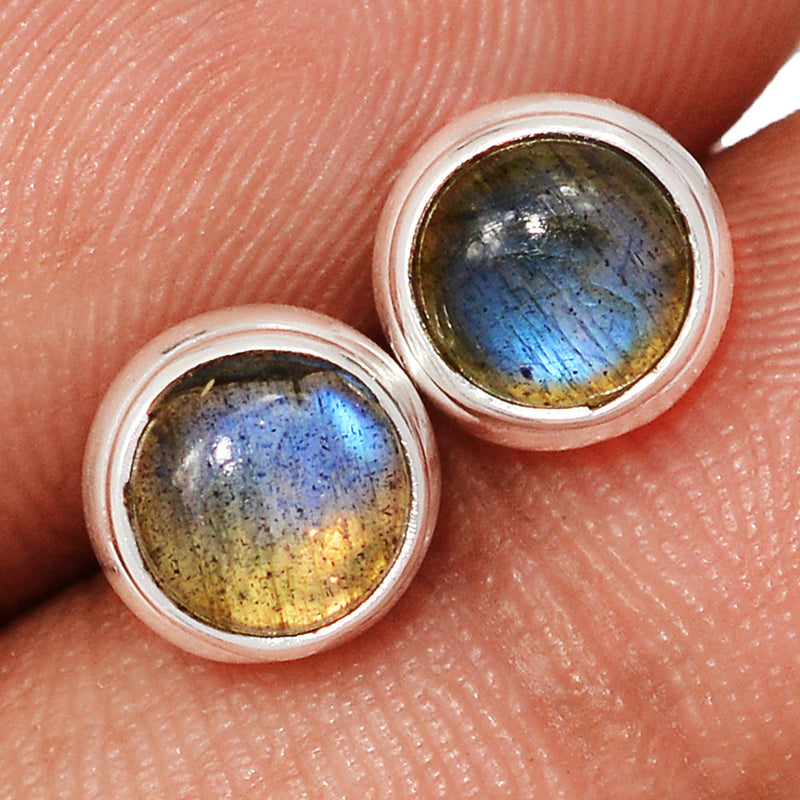 Blue Fire Labradorite Studs - BFLS1682