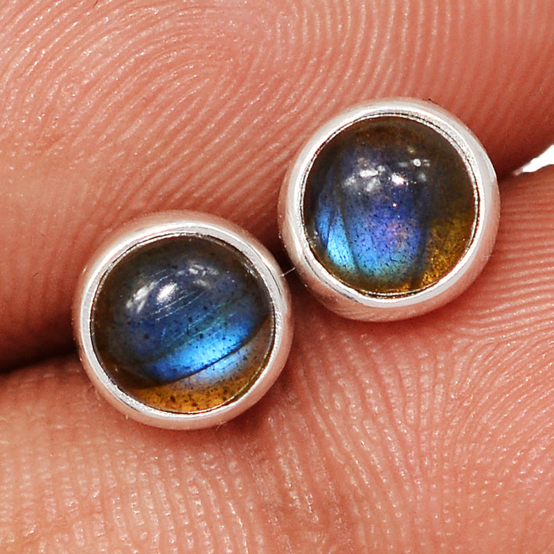 Blue Fire Labradorite Studs - BFLS1683