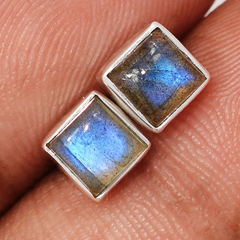 Blue Fire Labradorite Studs - BFLS1685