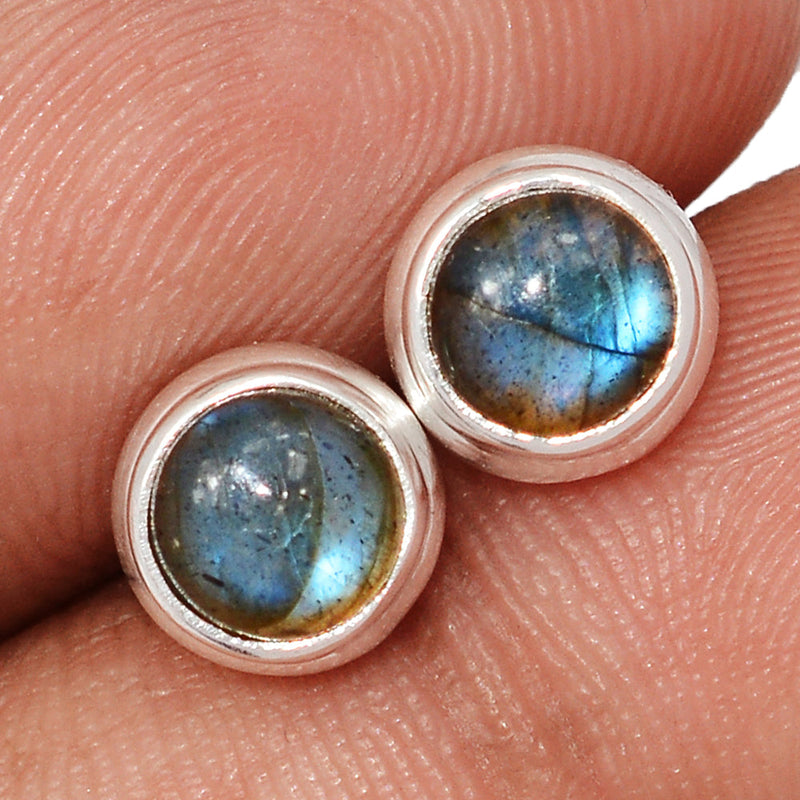 Blue Fire Labradorite Studs - BFLS1686