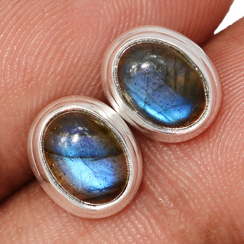 Blue Fire Labradorite Studs - BFLS1688