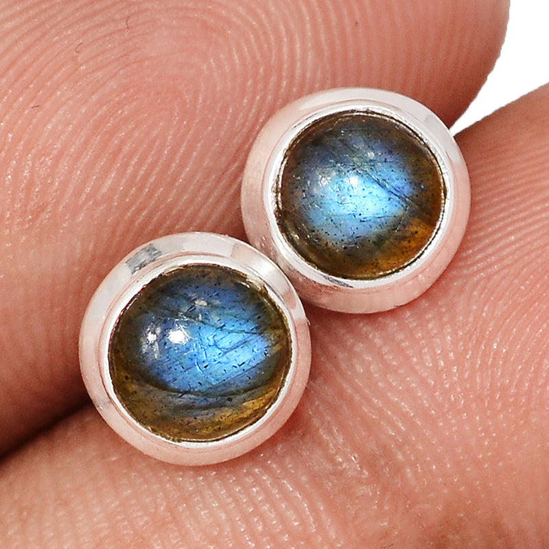 Blue Fire Labradorite Studs - BFLS1689