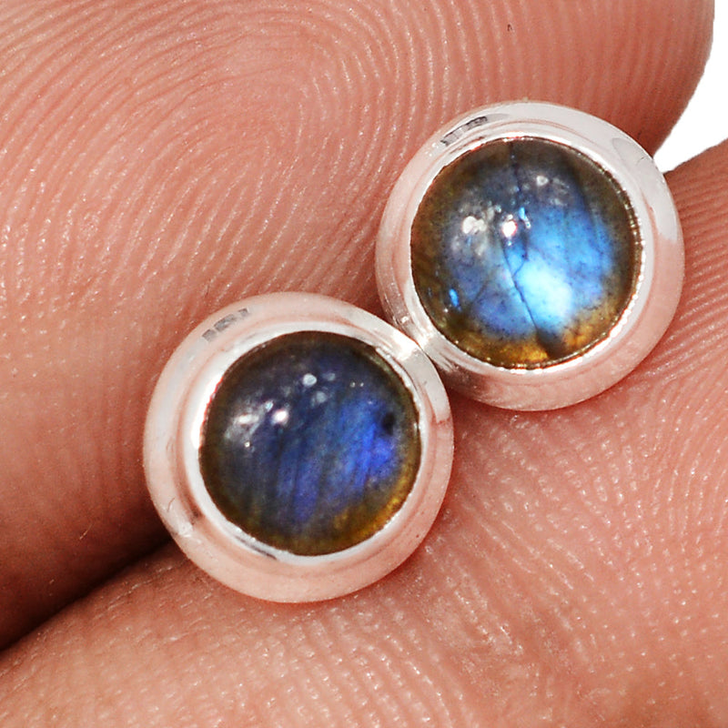 Blue Fire Labradorite Studs - BFLS1691