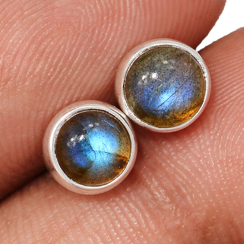 Blue Fire Labradorite Studs - BFLS1694