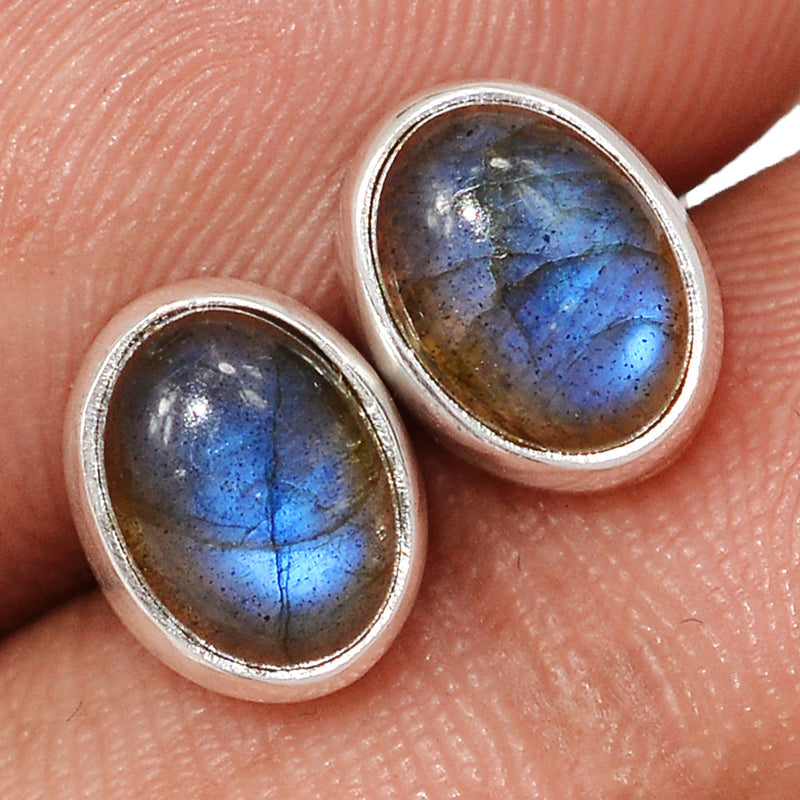 Blue Fire Labradorite Studs - BFLS1696