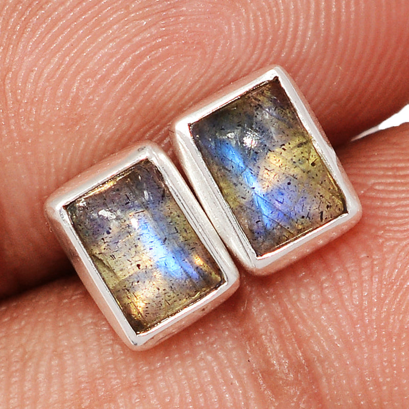 Blue Fire Labradorite Studs - BFLS1697