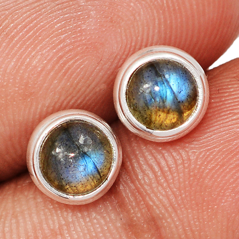 Blue Fire Labradorite Studs - BFLS1700