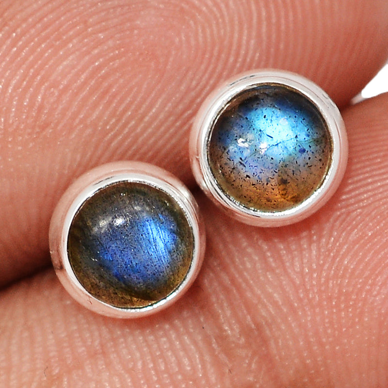 Blue Fire Labradorite Studs - BFLS1702