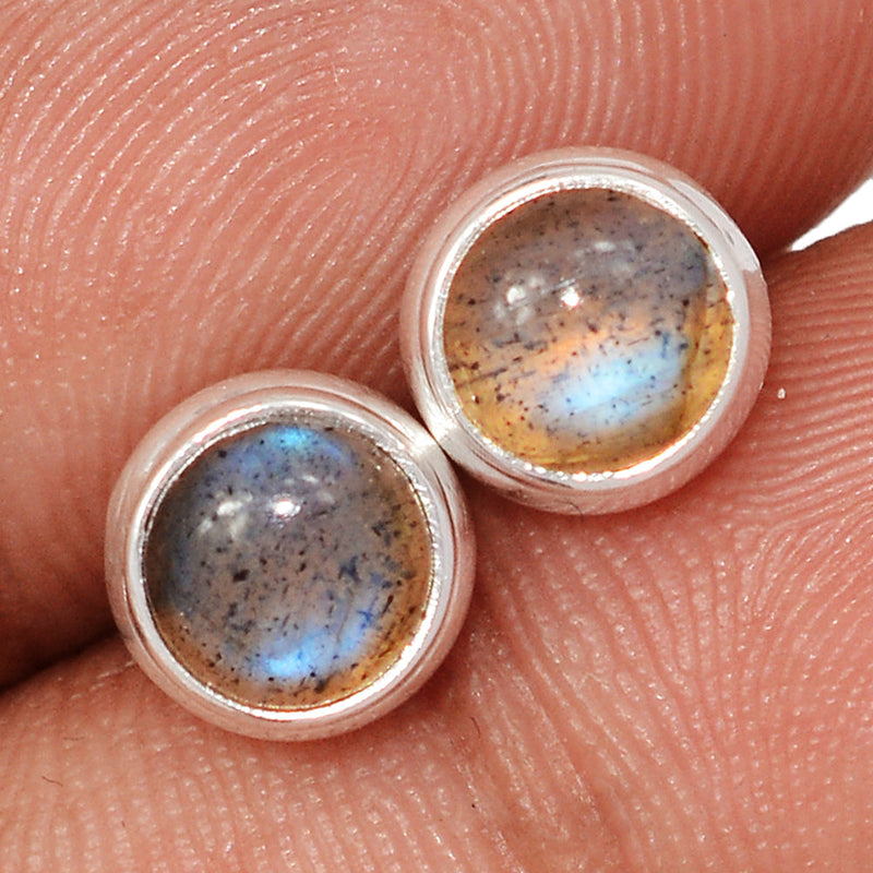 Blue Fire Labradorite Studs - BFLS1703
