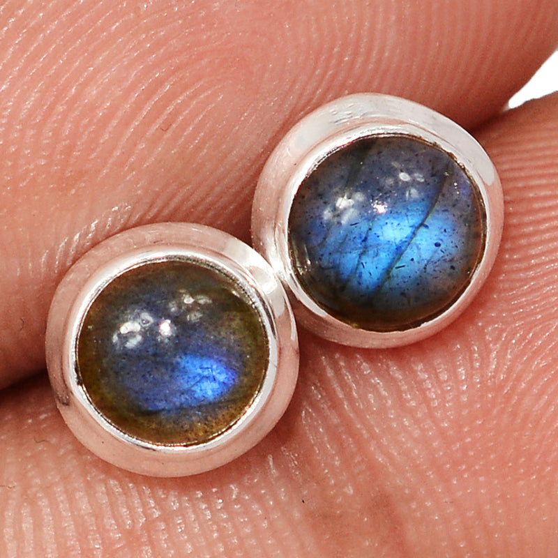 Blue Fire Labradorite Studs - BFLS1704
