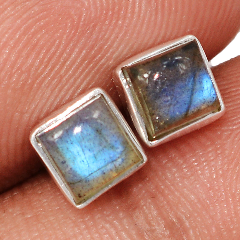 Blue Fire Labradorite Studs - BFLS1705
