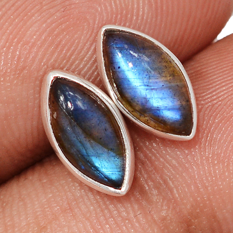 Blue Fire Labradorite Studs - BFLS1706