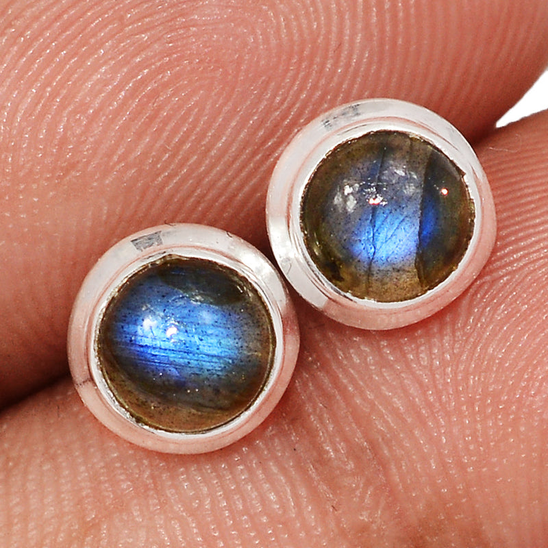 Blue Fire Labradorite Studs - BFLS1707